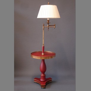 Bespoke Table With Swing Arm Light. ANGLAIS.